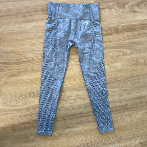 Gymshark Women's Vital Seamless 2.0 Leggings JM3 Smokey Gray Marl Size XS - Picture 4 of 6